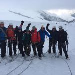 Mont Blanc training at the Glacier du Tour near AlbertI hut