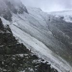 Winterly hike towards Albert I hut