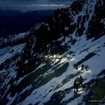 Climbing the Grand Couloir on Mont Blanc