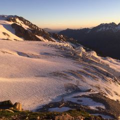 Picture subject to copyright. All rights reserved. Unauthorized use prohibited. View from the Albert I hut Chamonix Mont Blanc