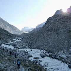 Otemma glacier approach Otemma glacier approach