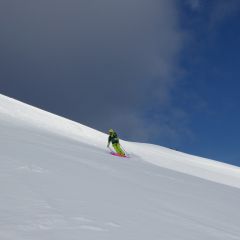 Iceland powder skiing