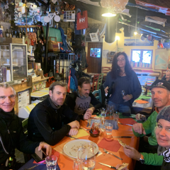 Freeride trainingsweekend dec 2019, lunch in Courmayeur