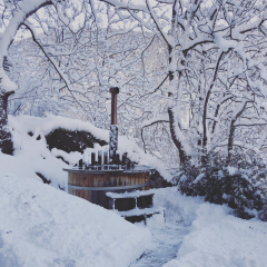 houtgestookte hottub