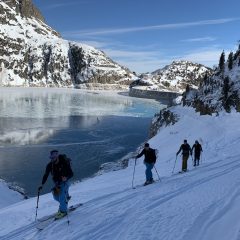 toerski Emosson vanuit het Bekker Chalet skitouring Emosson