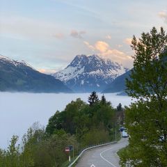 View from the Bekker Chalet; above the clouds, above the crowds Finhaut, view from the Bekker Chalet